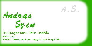 andras szin business card